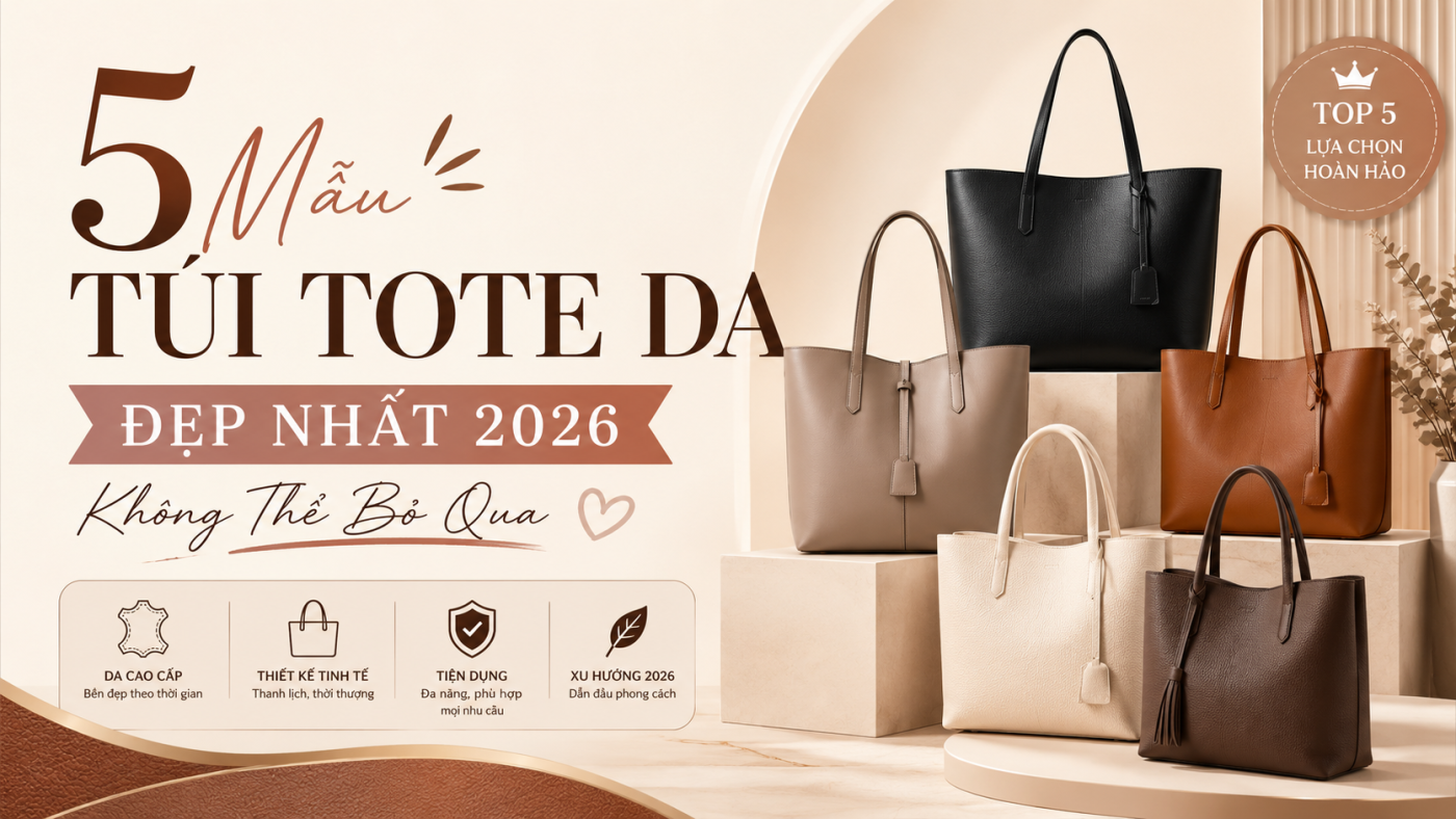 5 Mẫu Túi Tote Da Đẹp Nhất 2026 Không Thể Bỏ Qua 1 14fd930b 9893 4bd5 af89 3d55c03578d8