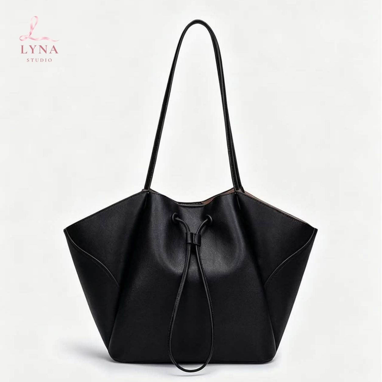Túi Tote Da Nữ Drawstring Muse LYNA Studio 3 Túi Tote Da Nữ Drawstring Muse LYNA Studio - Ảnh 3